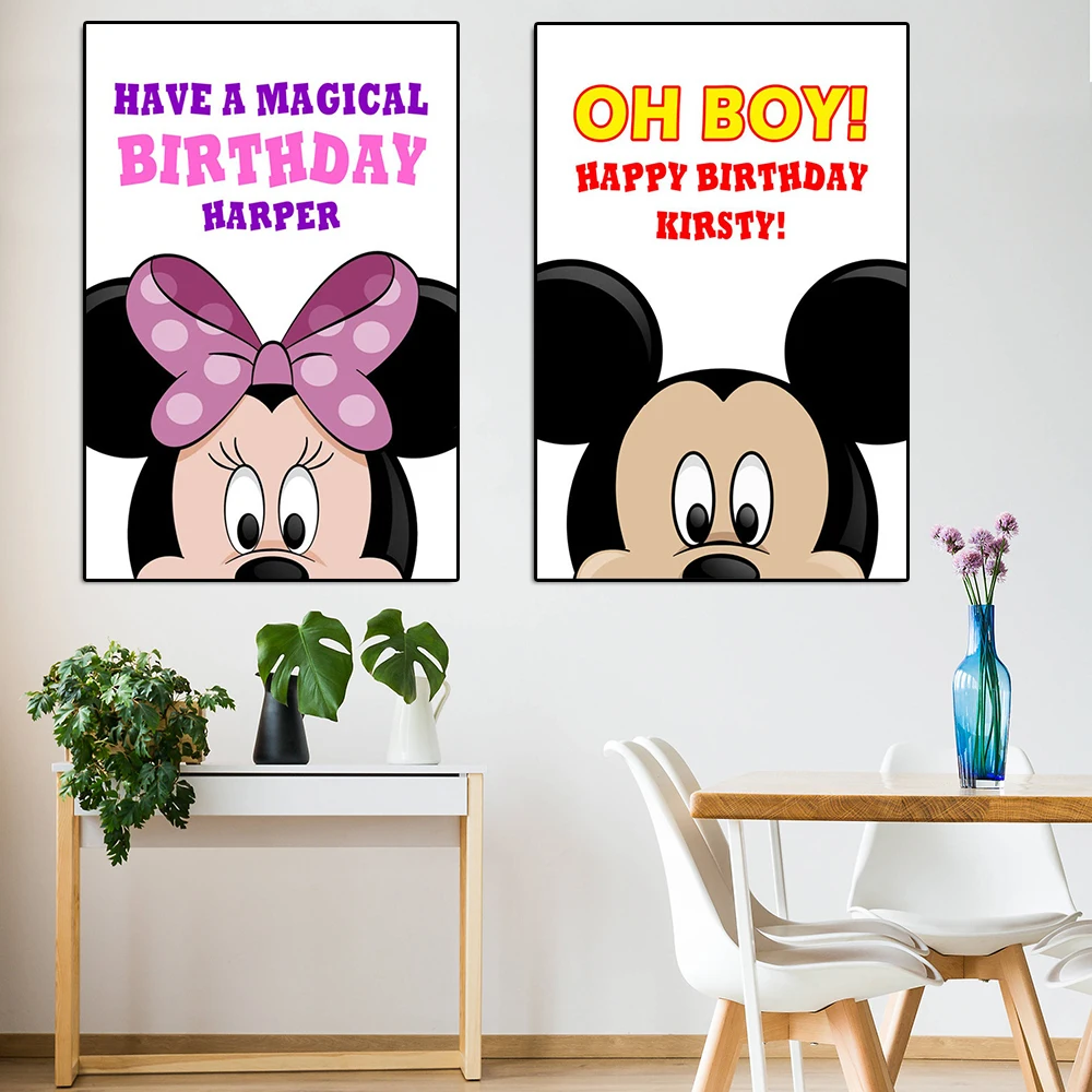 Handmade Mickey Mouse Birthday Cards