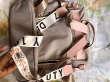 Mochila informal de tela Oxford con flores bordadas para mujer, bolso escolar para el hombro, para viajes diarios, antirrobo