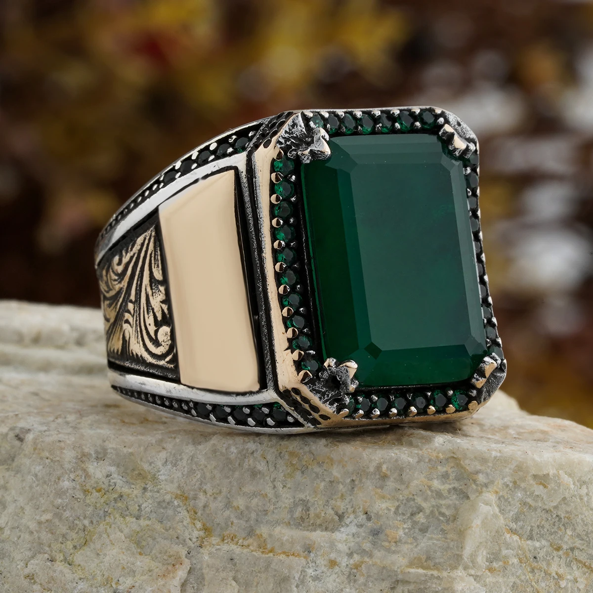Bague Homme Agate 