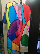 Vestido de verano Retro holgado con media manga, cuello en V, 2020