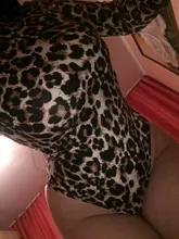 Body de leopardo para mujer, Tops de cuello alto de manga larga, Bodycon, monos ajustados, ropa Sexy para discoteca, otoño 2020