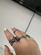 Anillo estilo Punk de acero inoxidable Para defensa propia, joyería de espinas Para Hombres y Mujeres, Joyas Para Hombres y Mujeres