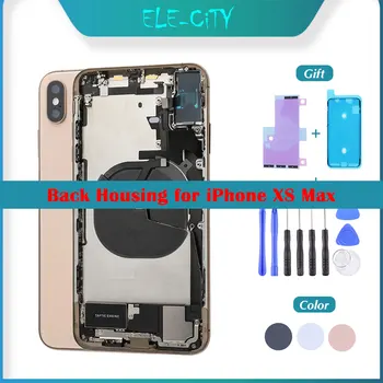 

OEM Back Cover Housing For iPhone XS Max Back Middle Frame Chassis With Glass Full Assembly Battery Cover with ''LOGO‘’ Gift
