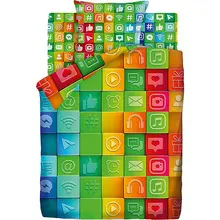 Детское постельное белье 1,5 сп 4 YOU «Социальные сети»