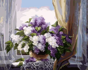 

Picture by numbers GX 8260 lilac on the window 40*50