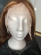 Ishow resaltar Peluca de color marrón pelucas de cabello humano 13X4 13X6x1 Ombre recto peluca con malla frontal destacar frente de encaje pelucas de cabello humano