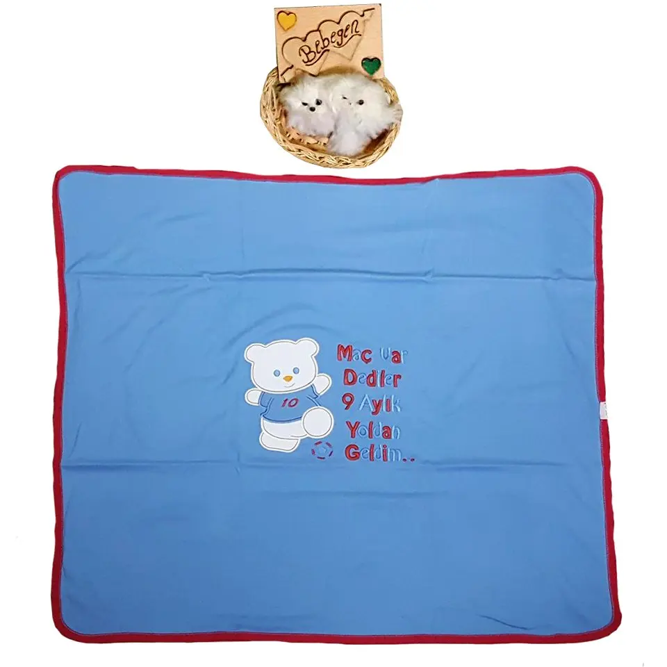 

Fans Have TS-Match They Said 9 Monthly Road Geldim Written Combed Cotton Blanket