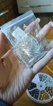 100-200 unids/bolsa 20 25 30 40 50 60 70 mm alfileres de cabeza de oro de cobre/rodio Headpins para resultados de la joyería de DIY suministros