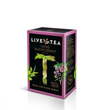 

Tea live Tea "Thyme & blackcurrant", Black leaf with thyme and black currant, 100 gr