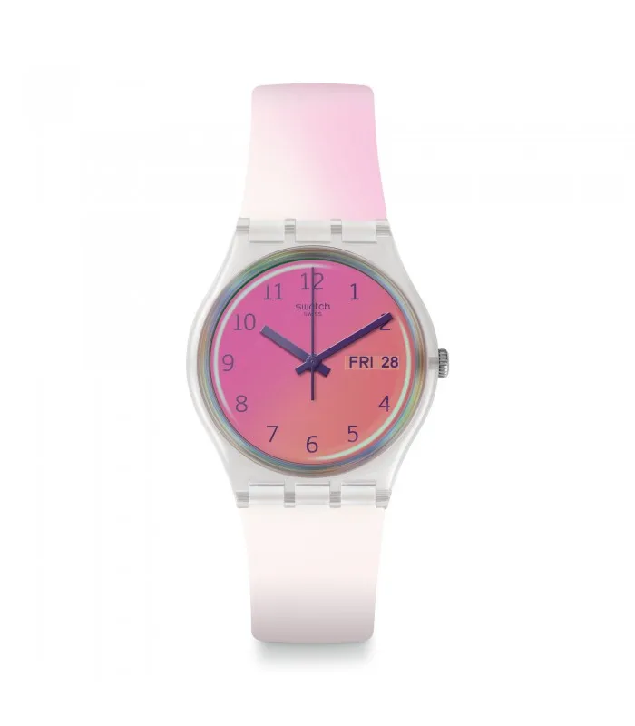Часы swatch ULTRAFUSHIA Originals Gent 34 мм трансформация GE719