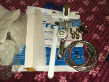 Shower Faucet Spray-Painting Bathroom-Tap Brass Frap White Outlet Body-Surface