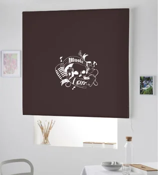 

Blind Iroa rolling youth/Skull Music! ROLLER BLINDS TRANSLUCENT! (CHOCOLATE 100X175)