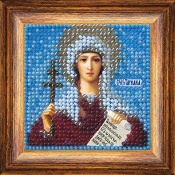 

017 PMI set for embroidery with beads 'вышивальная mosaic 'icon 'St. Martyr Tathiana ', 6,5*6,5 cm