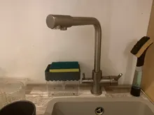 Grifo de fregadero de cocina, mezclador de agua potable, filtro de agua, mezclador de fregadero, rotación de 360 grados, frío y caliente