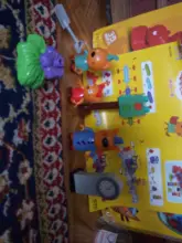 Building-Blocks Scenes-Toys Assembling Figures Pudding Cats Three for Cookie Candy Child