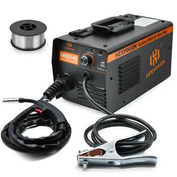 Semi-automatic Welding Machine 220v MIG Welder With 1KG 0.8mm Flux Core 0.4-4mm For Gasless Iron Soldering 1