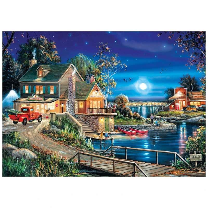 5D DIY Full Square/Round Drill Diamond Painting landscape Daimond Mosaic Diamant Embroidery Wedding Room Decoration S401 | Дом и сад