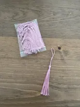 30 unidades/lote de cuerda colgante de 70mm con flecos y borlas de seda, colgante para pendientes, collares, fabricación de joyas, suministros de accesorios