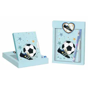 

GIFT SET DIARY + BALLPOINT PEN FOOTBALL-Details and gifts for weddings, christening memories and fellowship for guests
