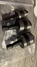 3 uds Hexagonal avellanador perforación de Metal madera broca de cambio rápido poco herramientas 3 uds Vástago Hexagonal de acero al carbono