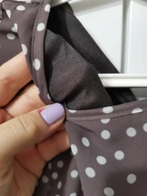 Women Summer Spring-Dress Vestidos A-Line Long-Sleeve Dot Print Midi Chiffon S.FLAVOR