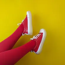 Student Shoes Flat-Bottom Trend-Color Genuine-Leather Women Lace-Up Girl Casual Matching