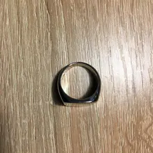 Anillo cuadrado de resina negra para hombre y mujer, joyería de dedo plateado, anillos Vintage de moda para parejas, anillos de boda para mujer