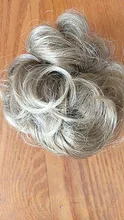AILIADE-moño de goma elástica para mujer, sombreros de niña, moño desordenado, Donut, gris, marrón, Goma elástica para el pelo, banda de goma, extensiones de cabello
