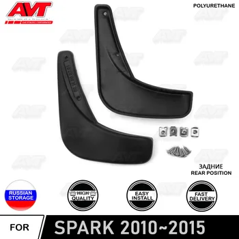 

Rear mud flaps for Chevrolet Spark 2010~2015 2 pcs/set mudguard splash auto car dirt protection accessories car styling