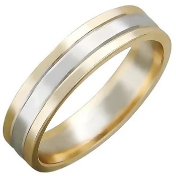 

Esthete wedding ring in combined gold
