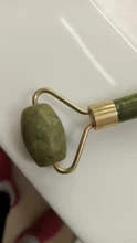 Rodillos de piedra de Jade para masaje Facial, Piedra Rosa de cuarzo Natural, para adelgazar la barbilla, estiramiento Facial, cuidado de la piel