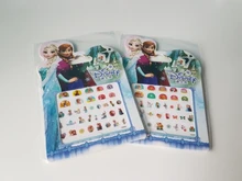 Niñas congelados elsa y Anna maquillaje juguetes pegatinas de uñas Disney nieve blanca princesa Sophia Mickey Minnie a los niños pendientes juguetes de pegatinas