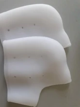 2 uds nuevo de silicona calcetines para el cuidado de los pies hidratante Gel tacón Delgado calcetines con agujero roto pie protectores de cuidado de la piel cuidado de los pies herramienta de