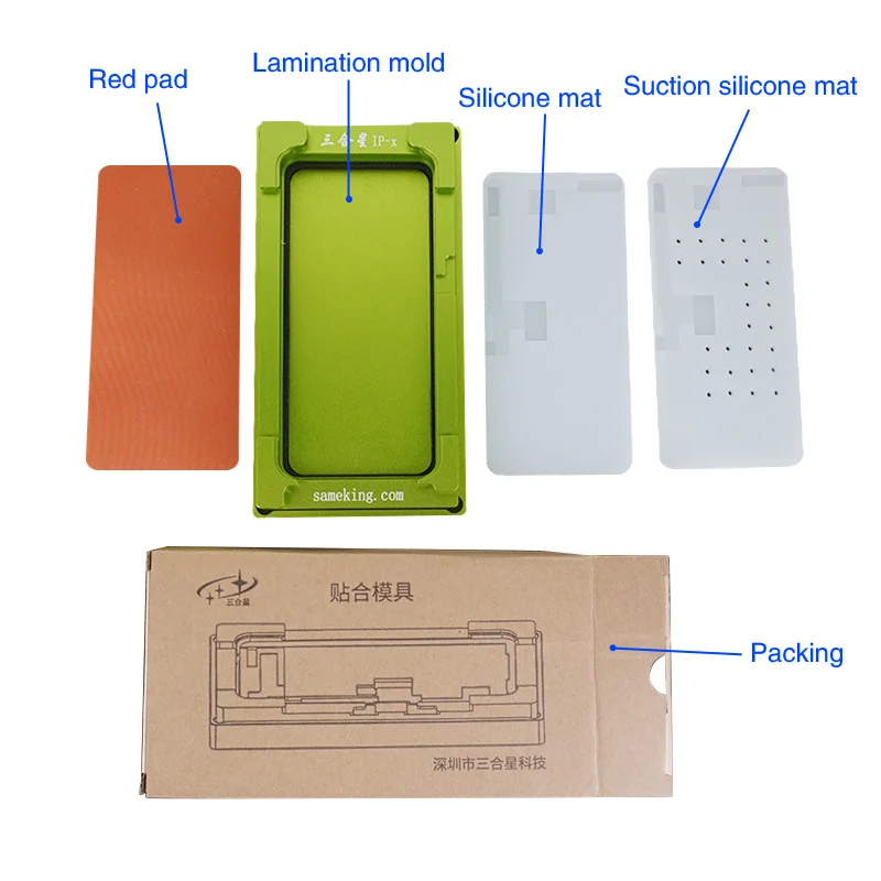 for iphone x xs Sameking прессформа 2 в 1 зеленая форма ip xr 11pro прессформа для ОСА/ТП/стекло ламинирование поставка фабрики - Цвет: for iphone x xs