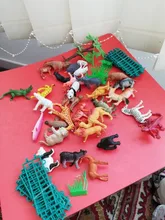 53 unids/set Mini mundo Animal Zoo Modelo figura de acción de juguete de dibujos animados de simulación encantadores animales de plástico de juguete para los niños