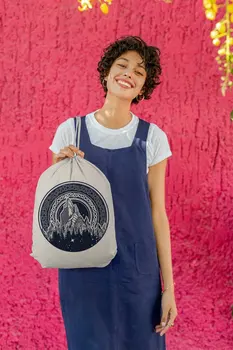 

Angemiel Bag Mountain Compass And Stars Cloth Backpack