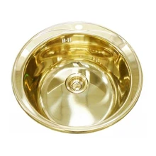 Мойка для кухни ZorG Sanitary SZR-510/205-BRONZE(цвет, материал нержавеющая сталь, форма круглая