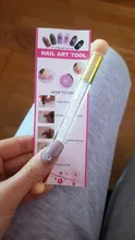 STZ-Juego de pinceles para uñas con degradado, brochas para manicura, Gel acrílico, purpurina, herramientas de punteo, n. ° 945-1