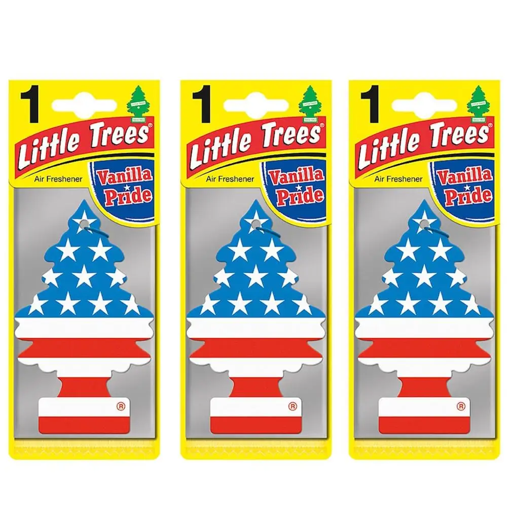 Маленькие деревья Vanila Pride освежитель автомобилей американский флаг