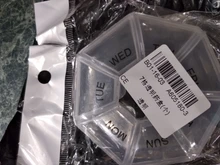 Medicine-Box Storage-Cases Pills-Organizer Jewelry Vitamin Food-Grade Round Plastic 7-Days