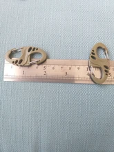 10 unids/lote S tipo mochila cierres escalada mosquetones llavero EDC Camping de ganchos Paracord táctica de supervivencia de hebillas