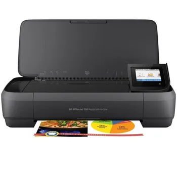 

Multifunction portable wifi hp officejet 250 mobile aio-edge free printing-scan 600ppp-battery-usb-cart 62 bk/color