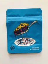 Pouches Cookies-Bag Stand-Up Resealable Mylar Customized-Your-Design California 100pcs