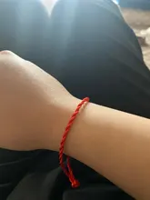 Pulsera de cuerda de hilo rojo para mujer, brazalete de cuerda de tejido hecho a mano de la suerte, Simple, para parejas, amantes de la joyería, regalo