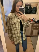 Oversized Shirts Clothing Tops Button Female Blouse Long-Sleeve Toppies Vintage Plus-Size