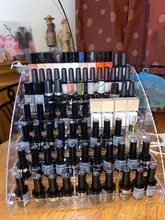 Organizador de exhibición de esmalte de uñas acrílico, 2-3-4-5-6-7 capas, manicura, cosméticos, soporte para presentación de joyería, caja de maquillaje de acrílico transparente
