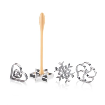 

Tescoma molds for firewood (waffle biscuits) Delicia, 4 PCs.