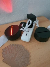 Lamp Base Table-Decor-Holder Light Night-Light-Replacement Usb-Cable Touch 3D Colorful