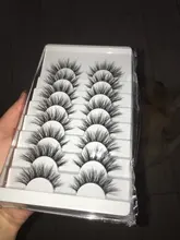 Pestañas postizas de visón 3D, 5/8/10 pares, naturales, suaves y esponjosas, voluminosas, largas y espectaculares, maquillaje de extensión de pestañas cruzadas