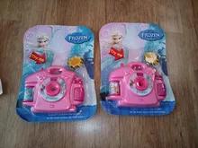 Juguetes de proyección en 3D para niños, cámara de Frozen 2, figuras de Anime de dibujos animados, 8 patrones, cámaras de juguete, regalo de Navidad para niñas de Disney